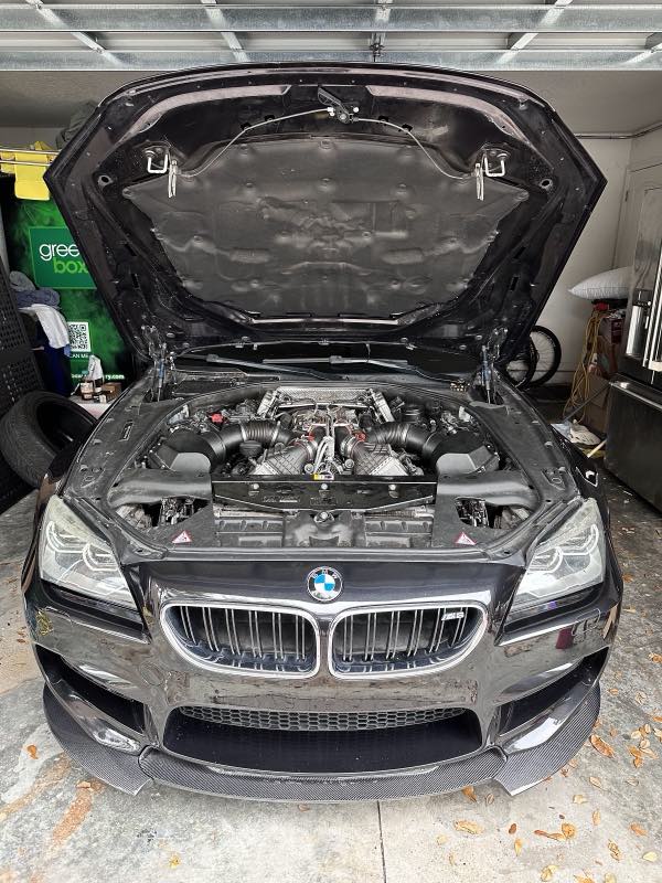 Engine diagnostics on a BMW M6